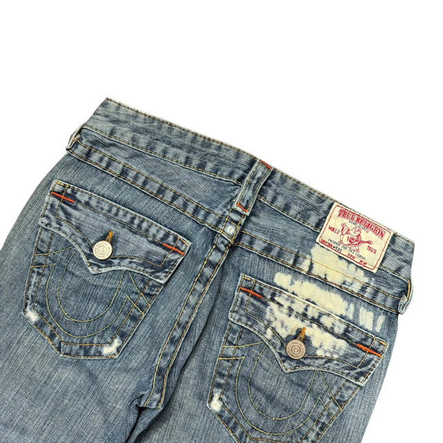 True religion flared/bootcut low waist women designer jeans(w27)
