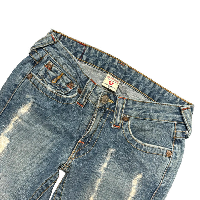 True religion flared/bootcut low waist women designer jeans(w27)