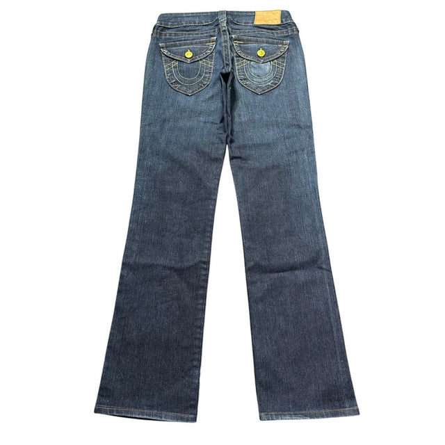 True Religion straight leg low waist women designer jeans(w26)