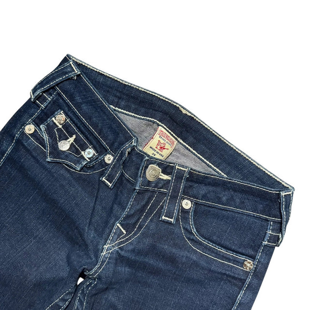 True Religion bootcut low waist women designer jeans(w24)