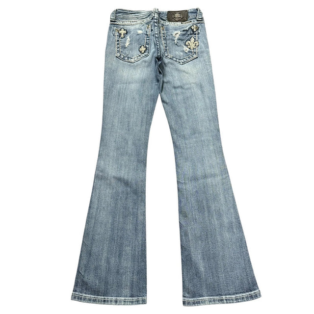 Miss me flared/bootcut low waist women designer jeans(w25)