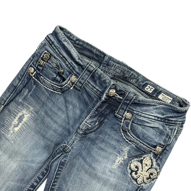 Miss me flared/bootcut low waist women designer jeans(w25)