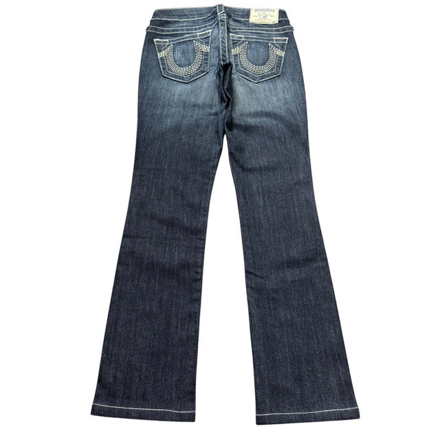 True Religion straight leg low waist women designer jeans(w24)