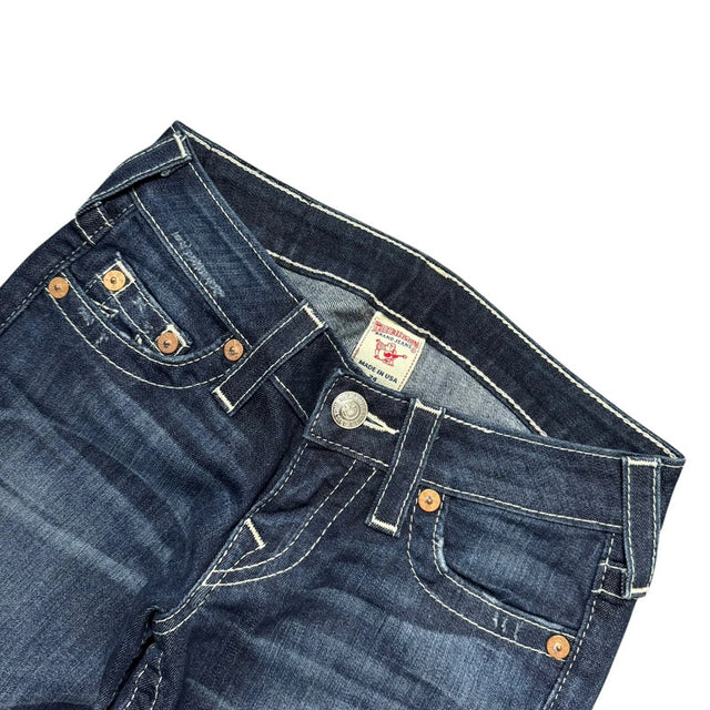 True Religion straight leg low waist women designer jeans(w24)