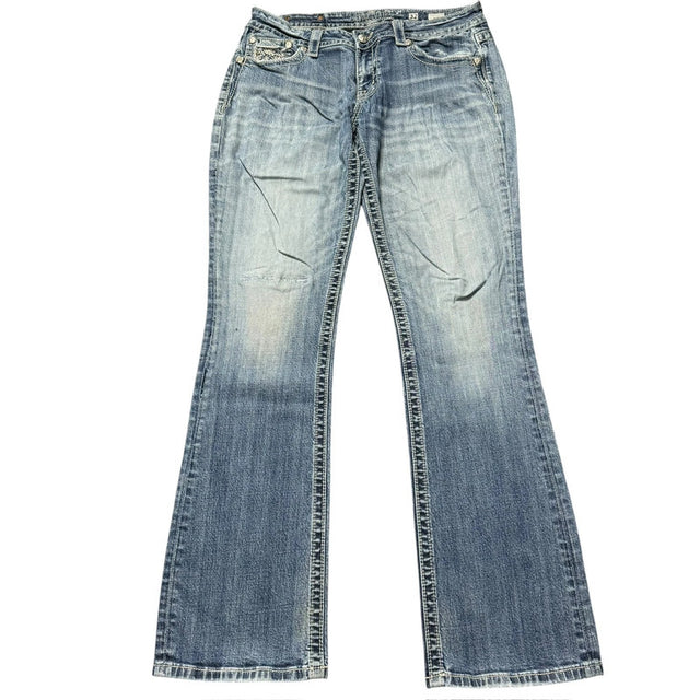 Miss me bootcut low waist women designer jeans(w32)