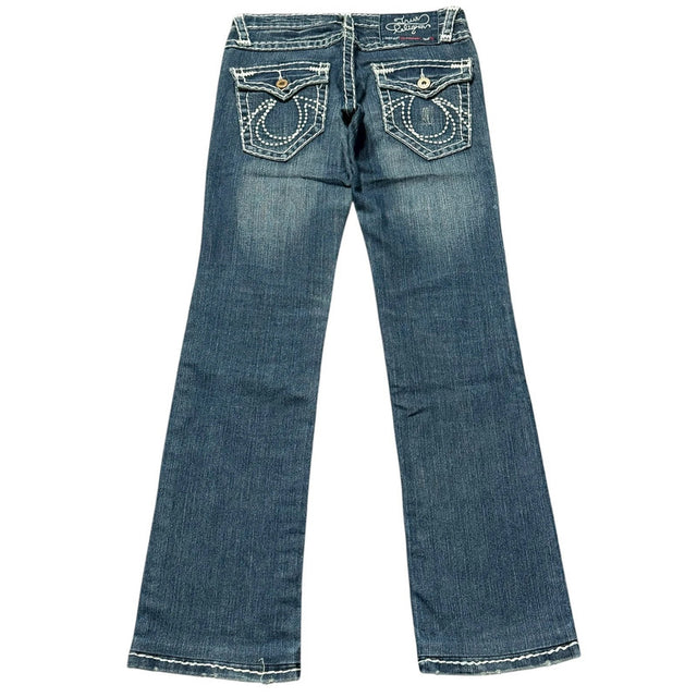 True Religion straight leg low waist women designer jeans(w28)