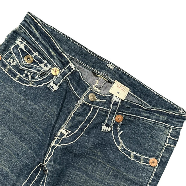 True Religion straight leg low waist women designer jeans(w28)