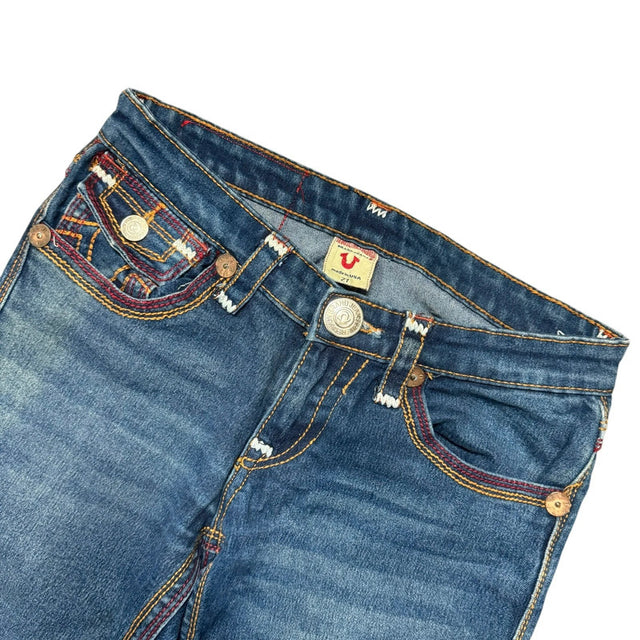 True Religion straight leg low waist women designer jeans(w27)