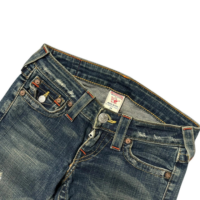 True Religion flared/bootcut low waist women designer jeans(w24)