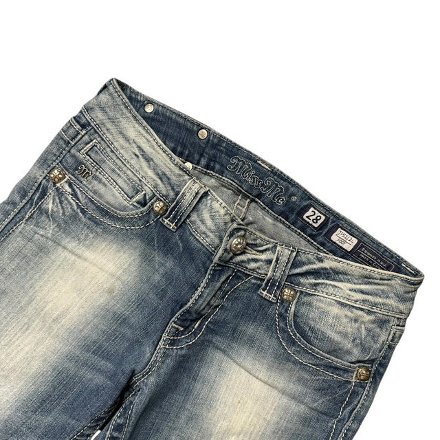 Miss me flared/bootcut low waist women designer jeans(w28)