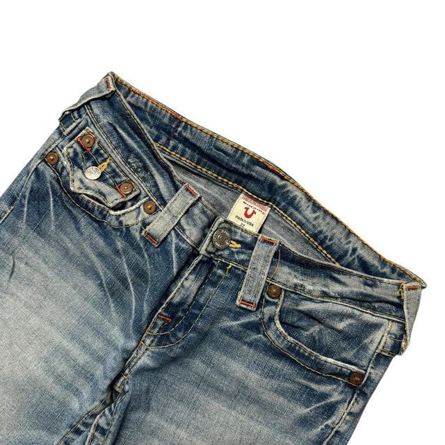 True Religion straight leg low waist women designer jeans(w27)