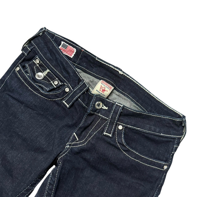 True Religion straight leg low waist women designer jeans(w25)