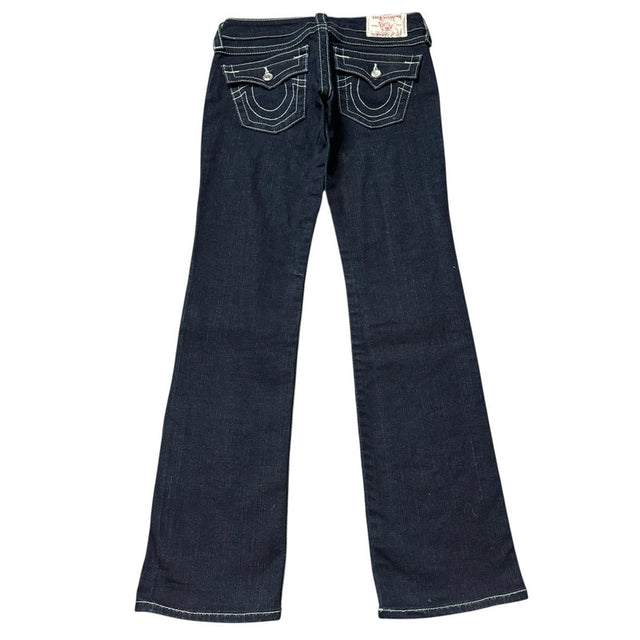 True Religion straight leg low waist women designer jeans(w25)