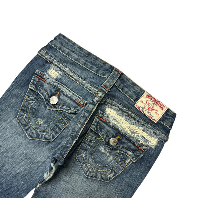 True Religion flared/bootcut low waist women designer jeans(w24)