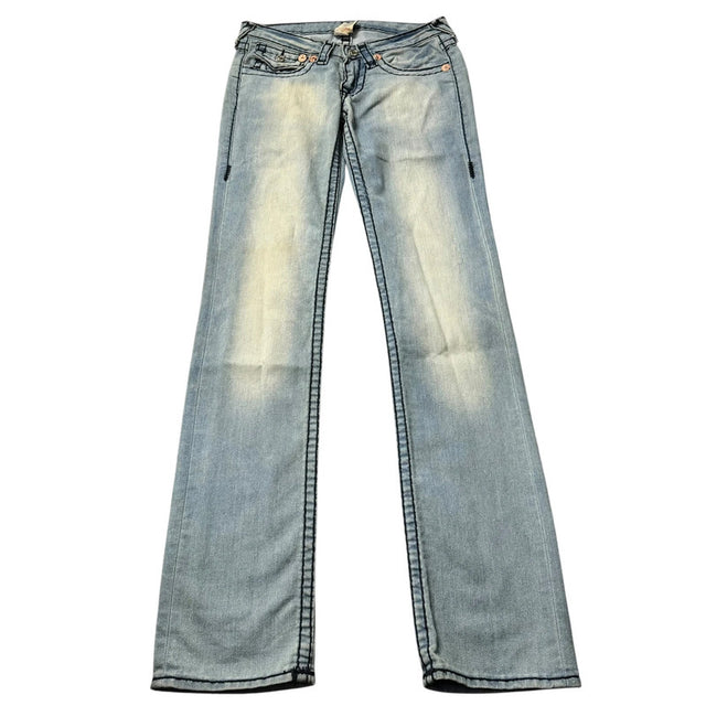 True Religion Straight leg low waist women designer jeans(w26)