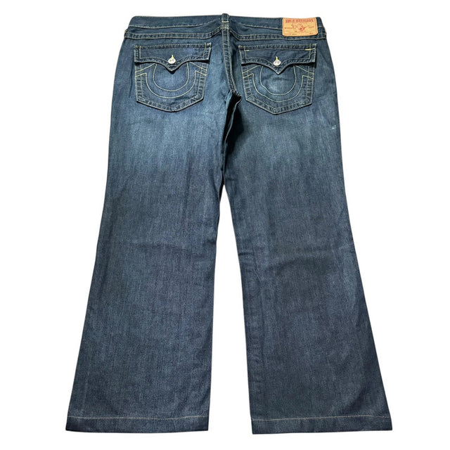 True Religion baggy Unisex designer jeans(w40)