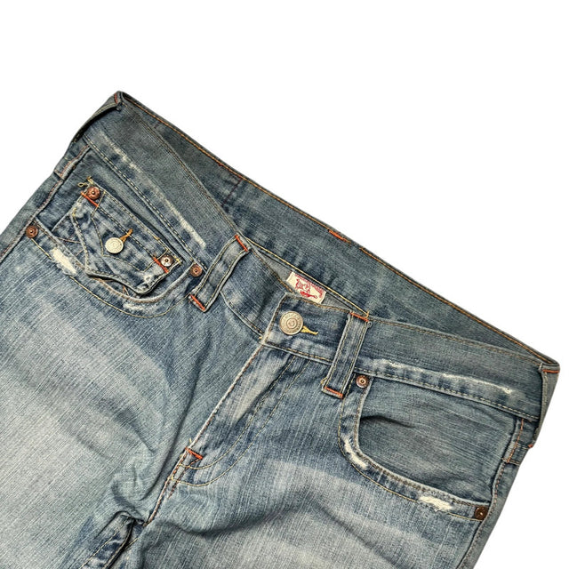 True religion flared/bootcut low waist women designer jeans(w34)