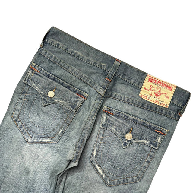 True religion flared/bootcut low waist women designer jeans(w34)