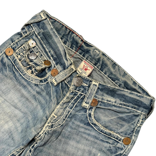 True Religion flared/bootcut low waist women designer jeans(w28)