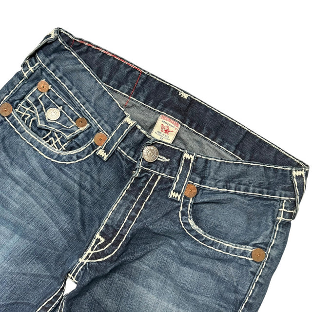 True Religion flared/bootcut low waist women designer jeans(w33)
