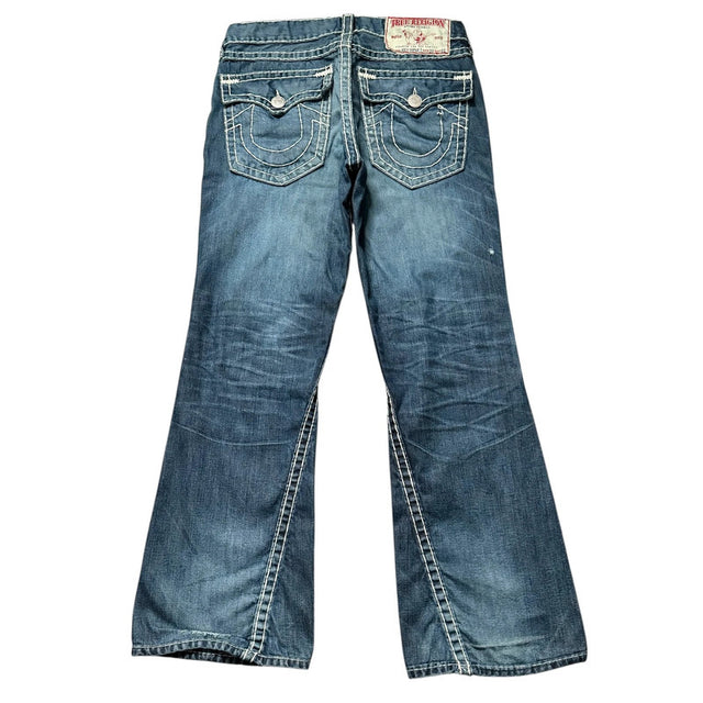 True Religion flared/bootcut low waist women designer jeans(w33)