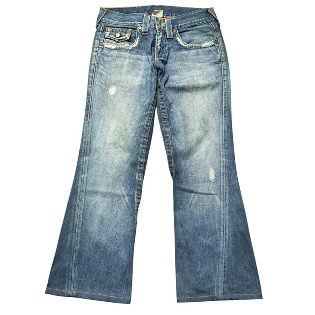 Truereligion flared/bootcut low waist women designer jeans(w28)