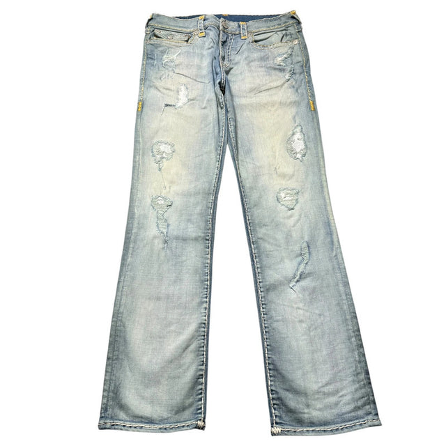 True religion straight leg unisex designer jeans(w34)