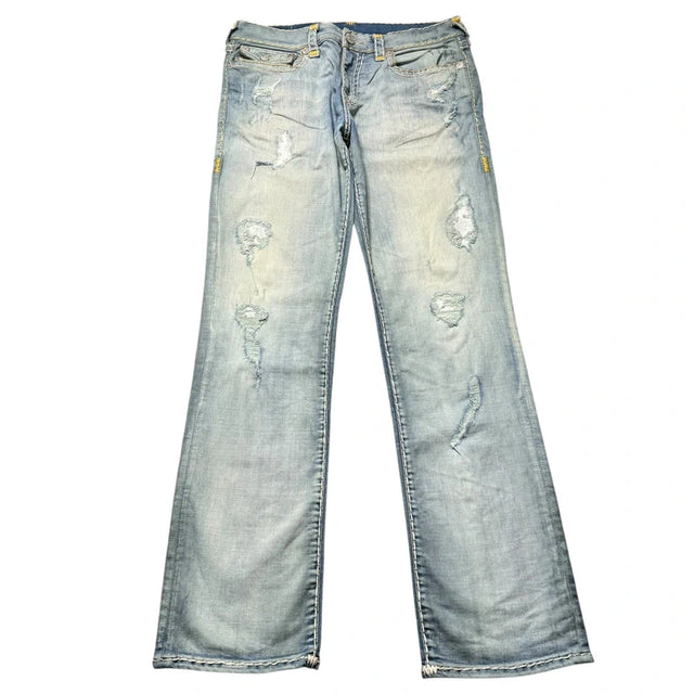 True religion straight leg unisex designer jeans(w34)