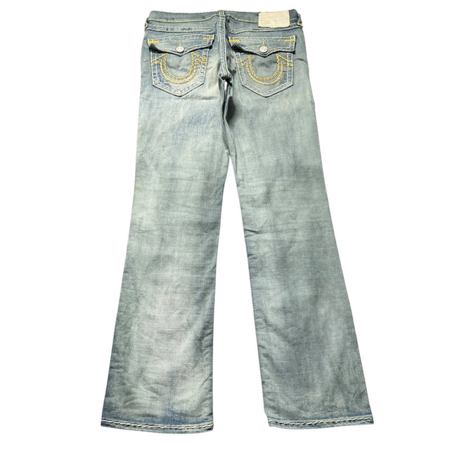True religion straight leg unisex designer jeans(w34)
