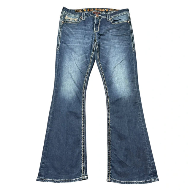 Rock Revival bootcut low waist women designer jeans(w32)