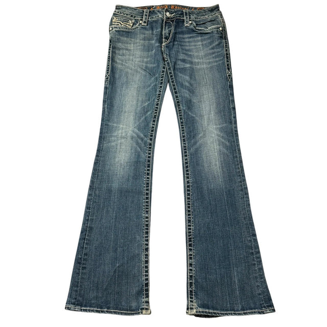 Rock Revival flared/bootcut low waist women designer jeans(w30)