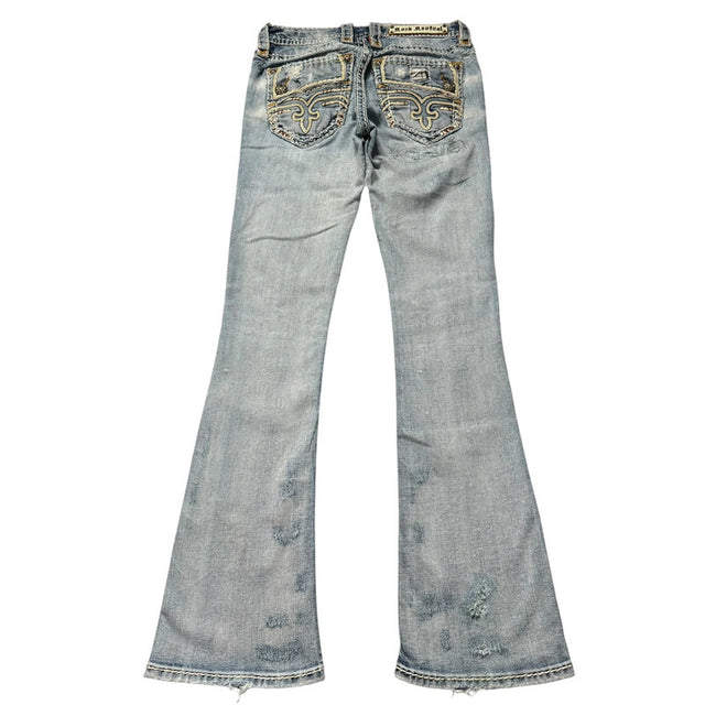 Rock Revival flared/bootcut low waist women designer Jeans(w25)
