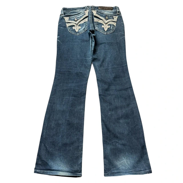 Rock Revival flared/bootcut low waist women designer jeans(w29)