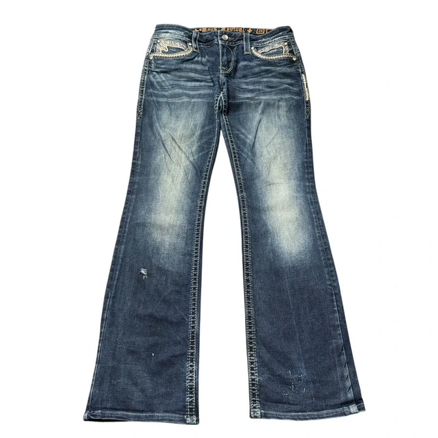 Rock Revival flared/bootcut low waist women designer jeans(w29)