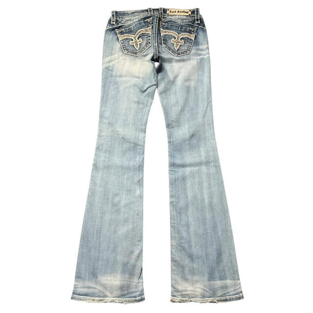 Rock Revival flared/bootcut low waist women designer Jeans (w28)