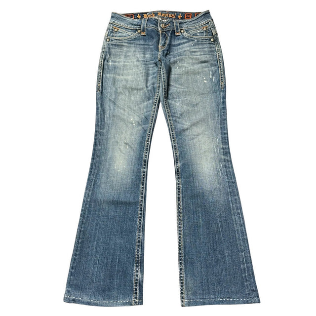 Rock Revival bootcut low waist women designer jeans(w28)