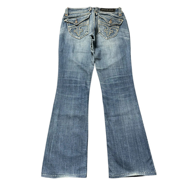 Rock Revival bootcut low waist women designer jeans(w28)