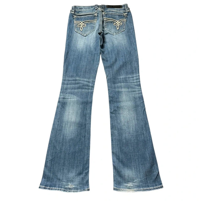 Rock Revival bootcut low waist women designer jeans(w28)