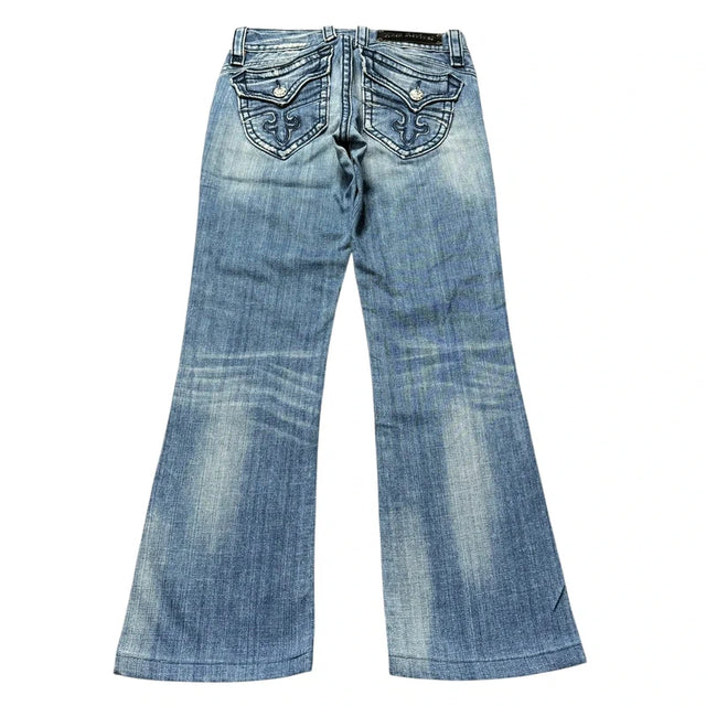 Rock Revival bootcut low waist women designer jeans(w26)