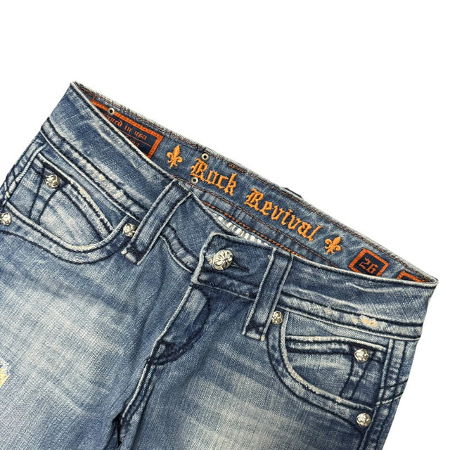 Rock Revival bootcut low waist women designer jeans(w26)