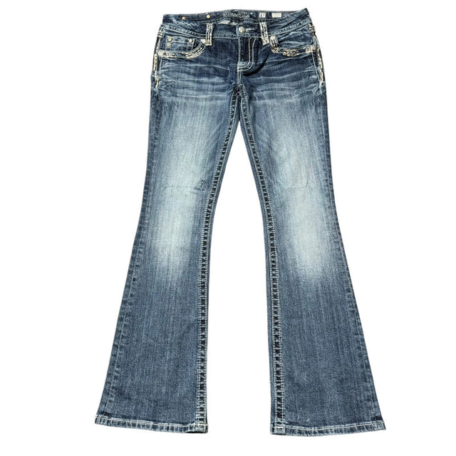 Miss me flared/bootcut low waist women designer jeans(w27)