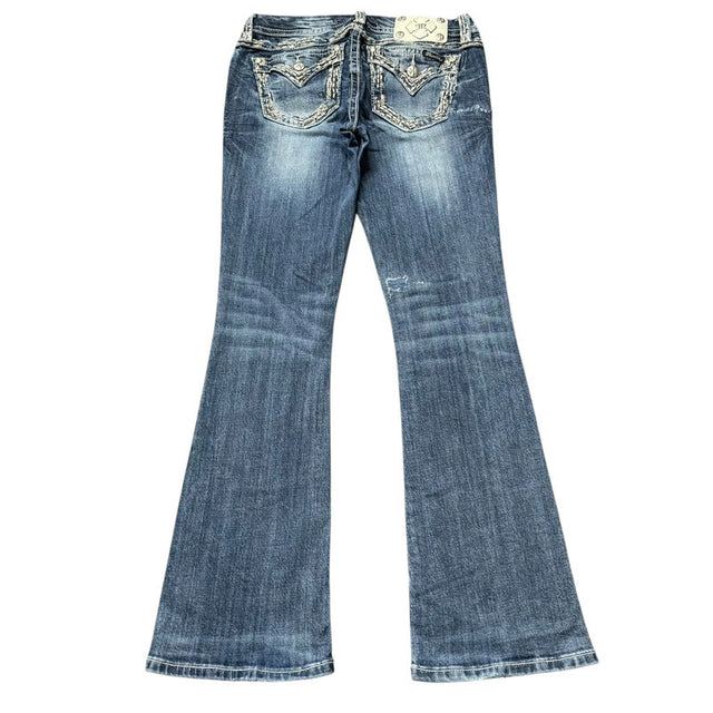 Miss me flared/bootcut low waist women designer jeans(w27)