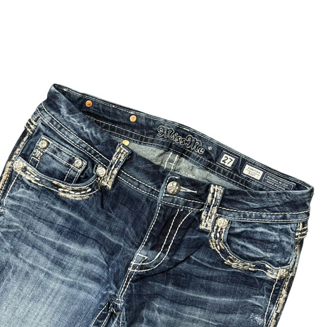 Miss me flared/bootcut low waist women designer jeans(w27)