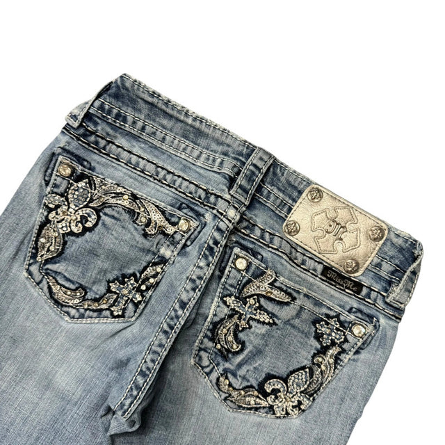 Miss me flared/bootcut low waist women designer jeans(w25)