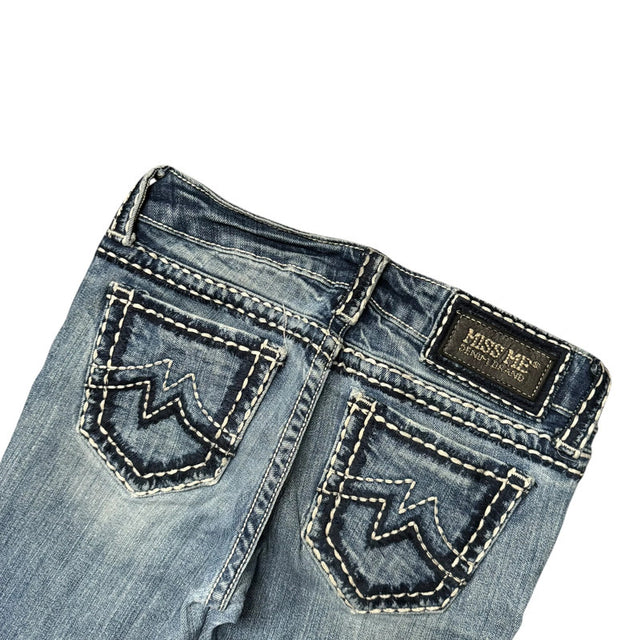 Miss me bootcut low waist women designer jeans(w26)
