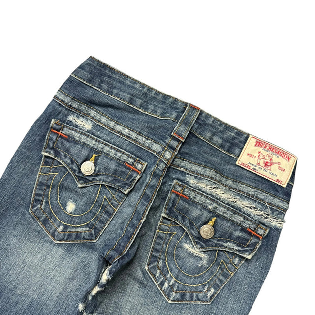 True Religion flared/bootcut low waist women designer jeans(w23)
