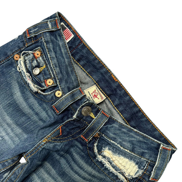 True Religion flared/bootcut low waist women designer jeans(w23)