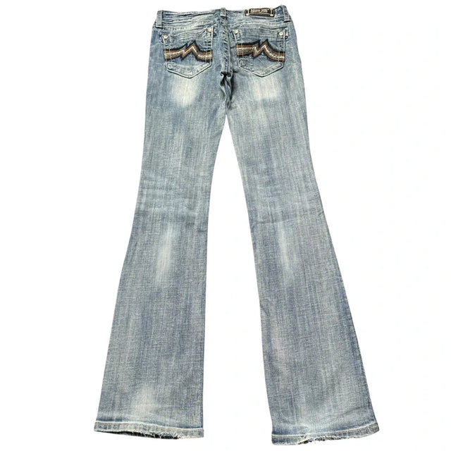 Miss me flared/bootcut low waist women designer jeans(w28)