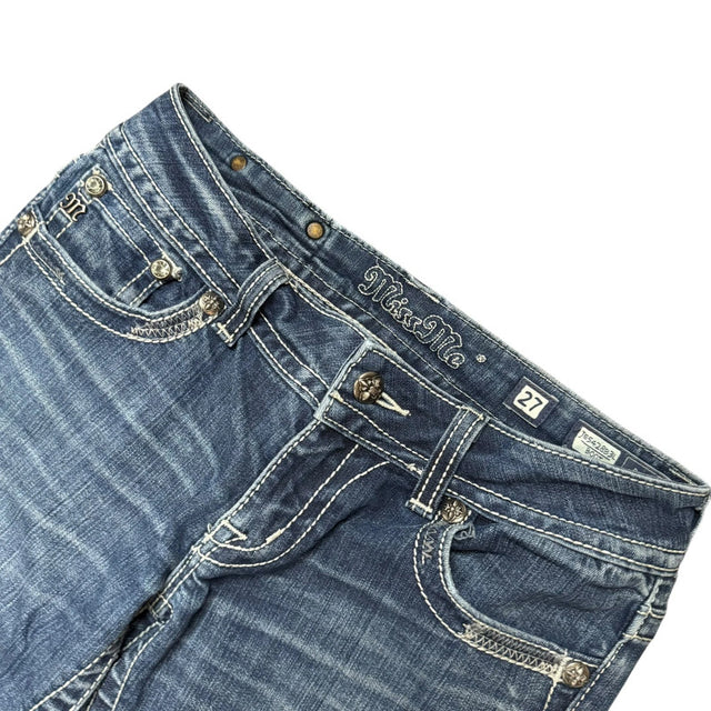 Miss me flared/Bootcut low waist women designer jeans(w27)