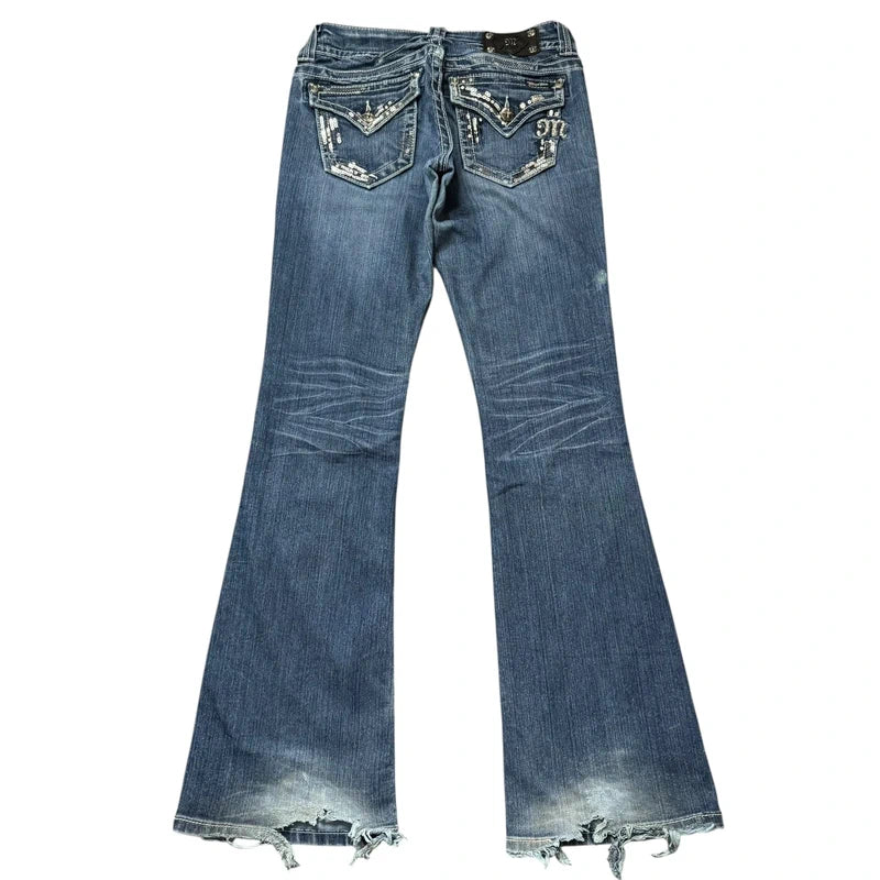 Miss me flared/Bootcut low waist women designer jeans(w27)